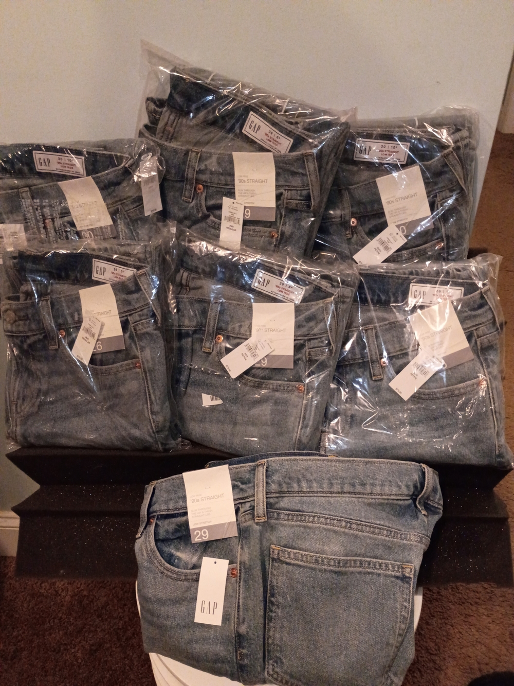 GAP Men's Light Blue Straight Jeans